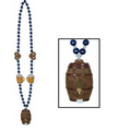 Oktoberfest Bead Necklace w/ Keg Medallion